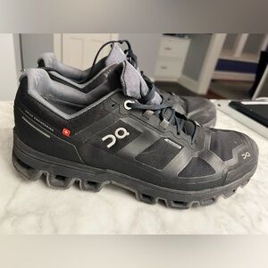 On Running Cloudventure Waterproof Trail Shoes Mens 10.5 Black Swiss Engineering
